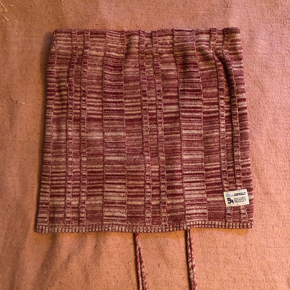 Blue Asphalt Knit Tube Top